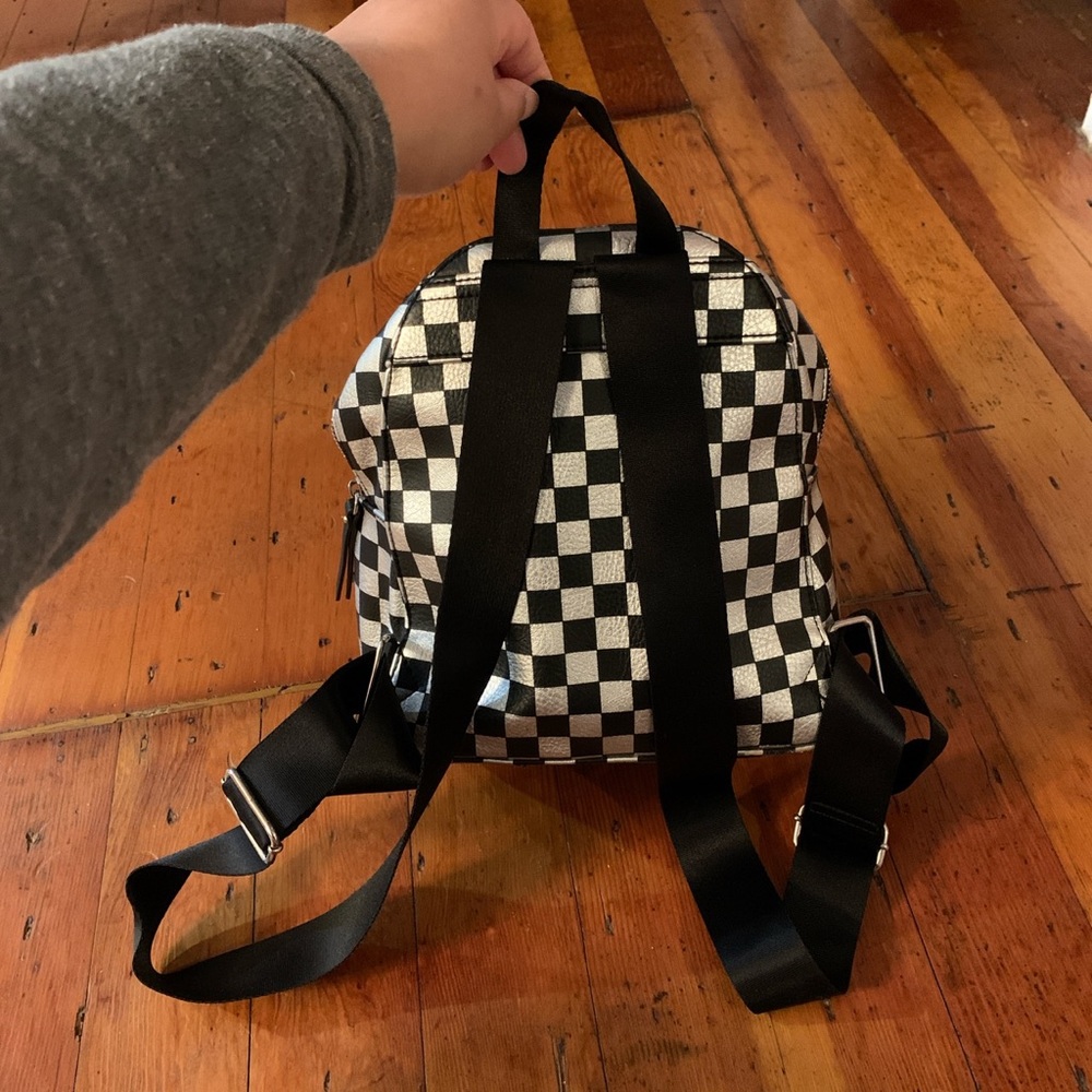 Checkered Mini Backpack - image 2